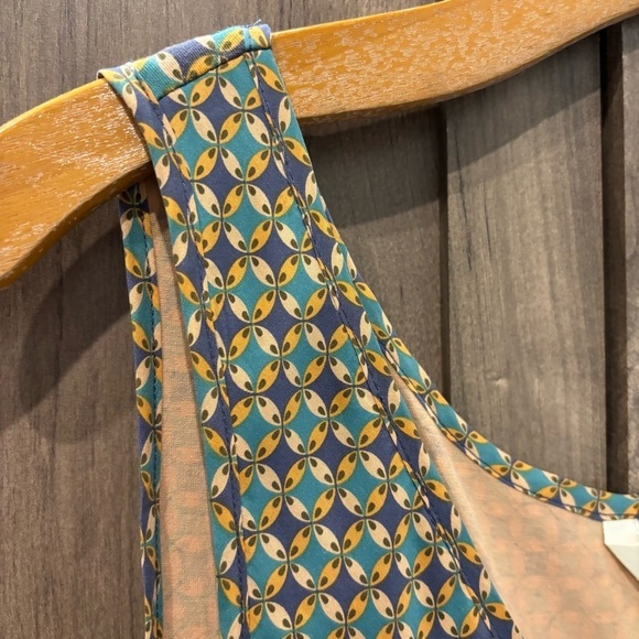 Sundance Dress size 4 Silk Sleeveless bubble Drape Hem geometric Empire Waist - Picture 2 of 11